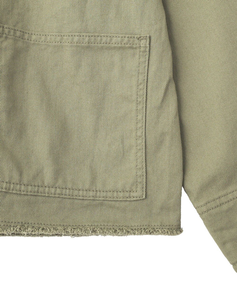 earth music&ecology 【綿100％】ノーカラーカバーオール 