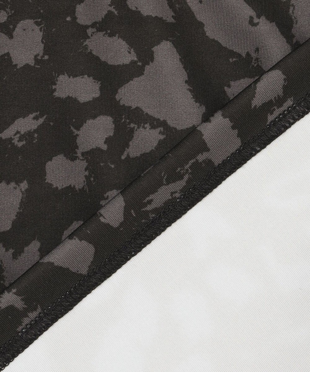 PW CIRCULUS 【WOMEN】【ストレッチ/UVケア】アニマルプリント ロゴ モックネック シャツ 