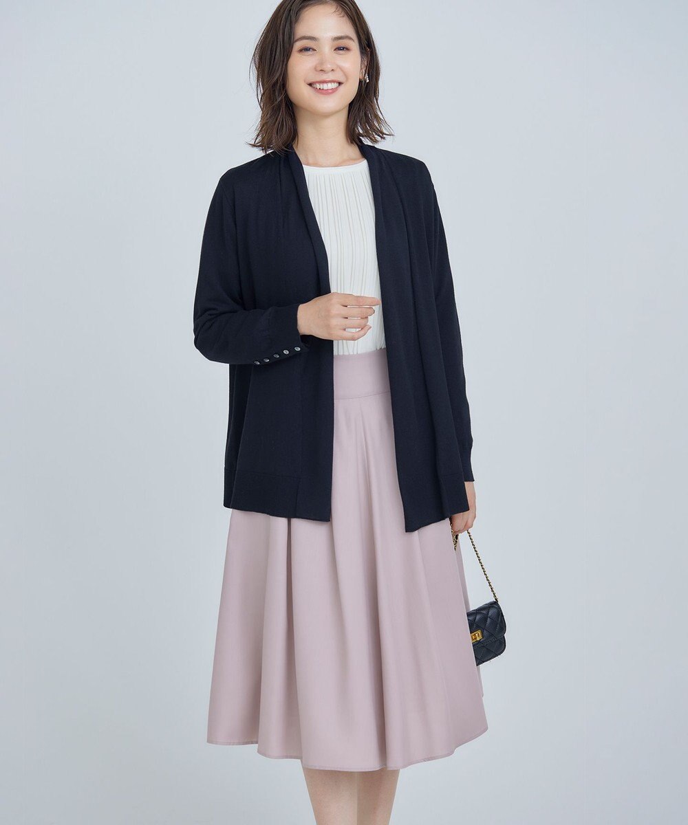 組曲 S 【WEB限定】セミウーステッド ニットカーディガン 