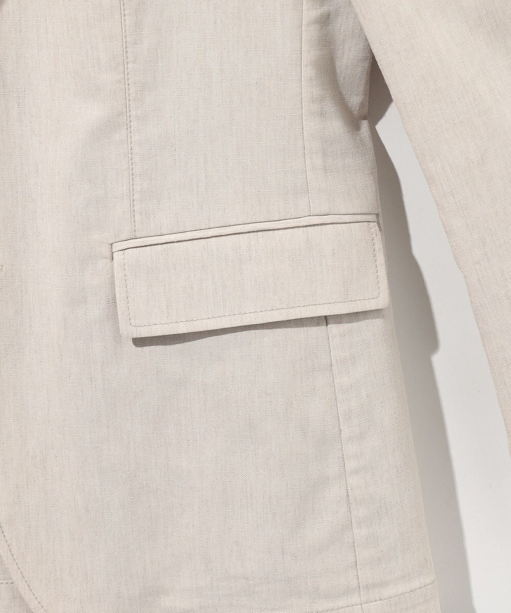 JOSEPH ABBOUD 【キングサイズ・清涼/ストレッチ】ストレッチリネンシャンブレー ジャケット 