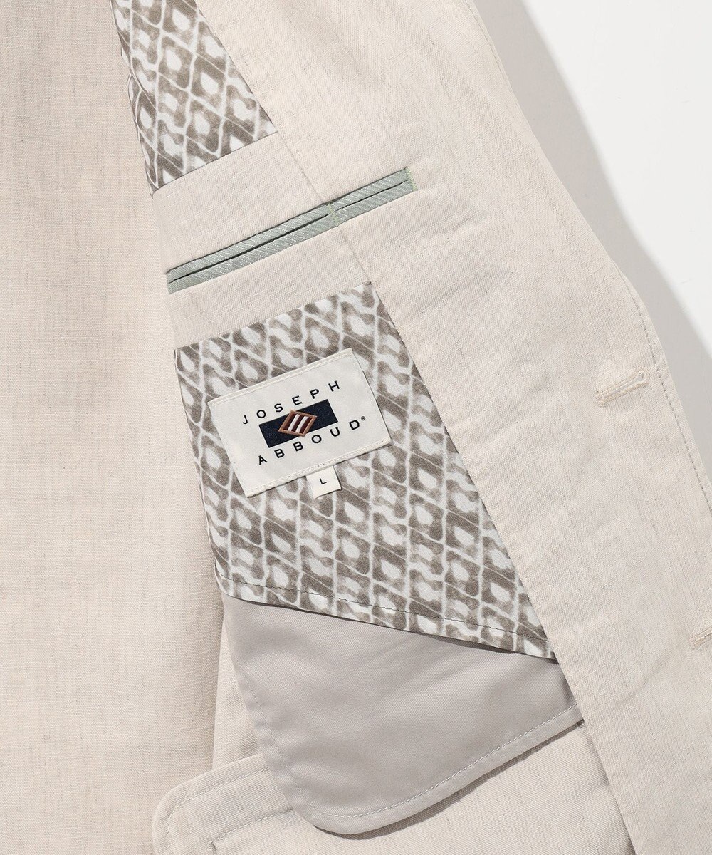 JOSEPH ABBOUD 【清涼/ストレッチ】ストレッチリネンシャンブレー ジャケット 
