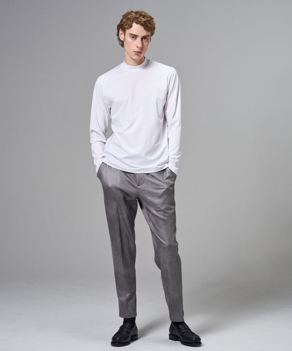 JOSEPH HOMME 新色追加【高機能素材】ハイゲージベアスムース　モックネック長袖Ｔシャツ 