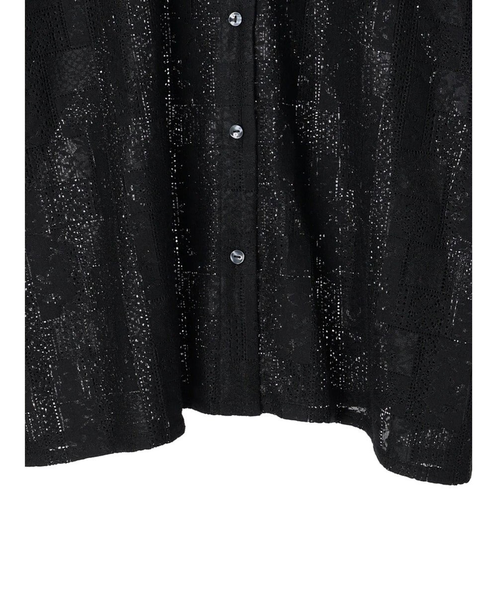 Green Parks 総レースシャツ 