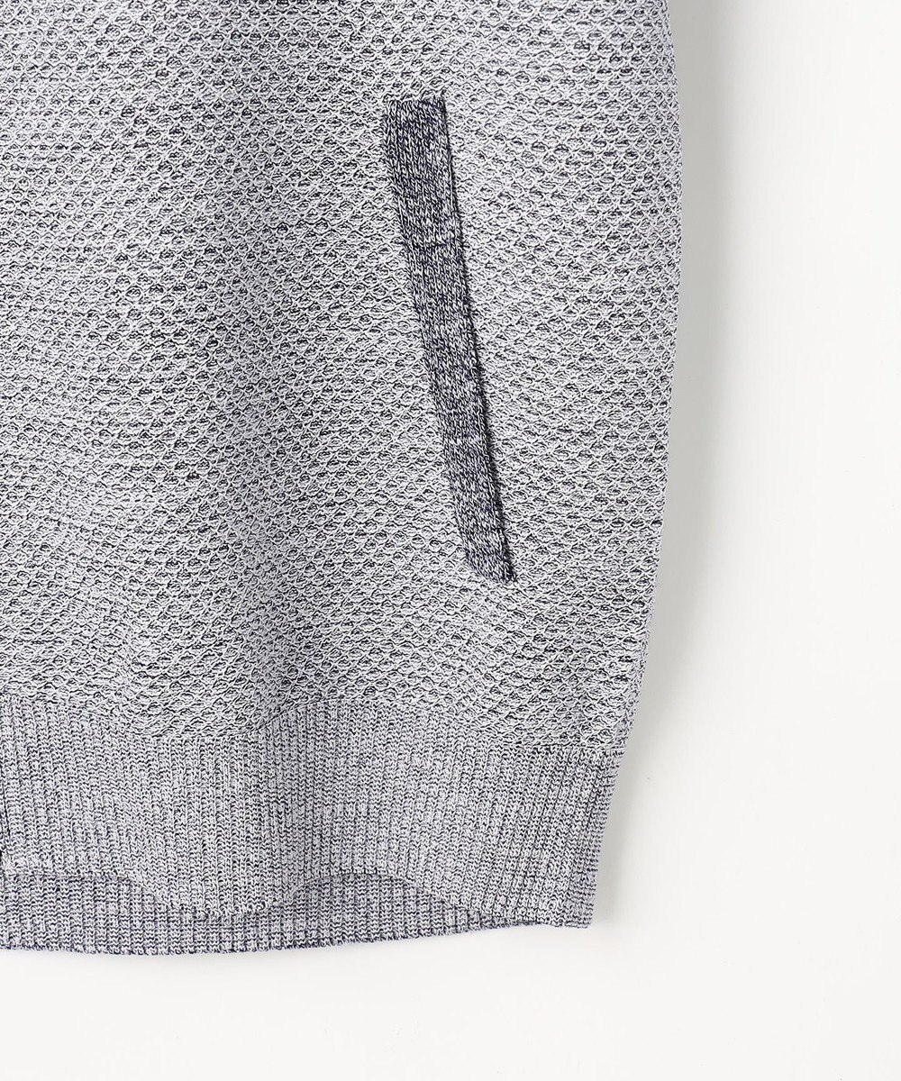 JOSEPH ABBOUD 【イタリア糸×エコ素材・通気性・軽量】スラブギマ×和紙 ニット ブルゾン 