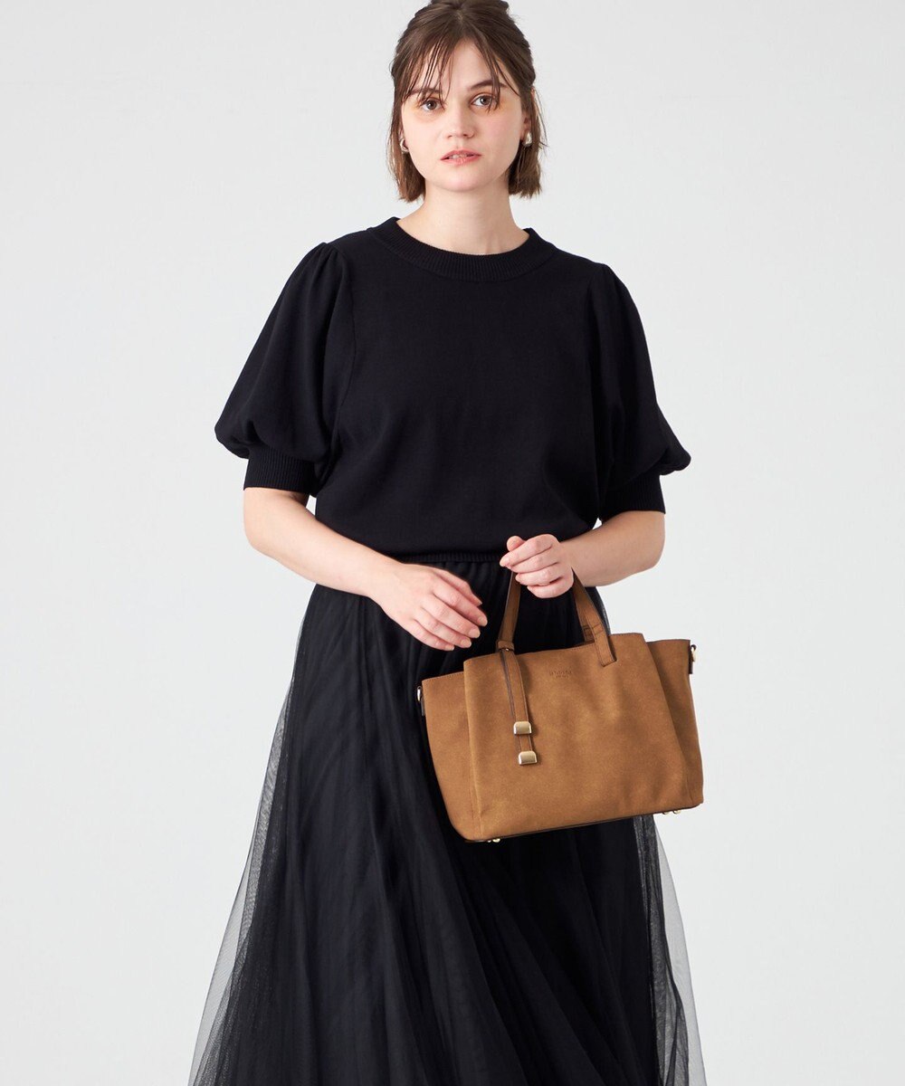 LA BAGAGERIE 【MONICA】ボウタイリボンハンドバッグ 