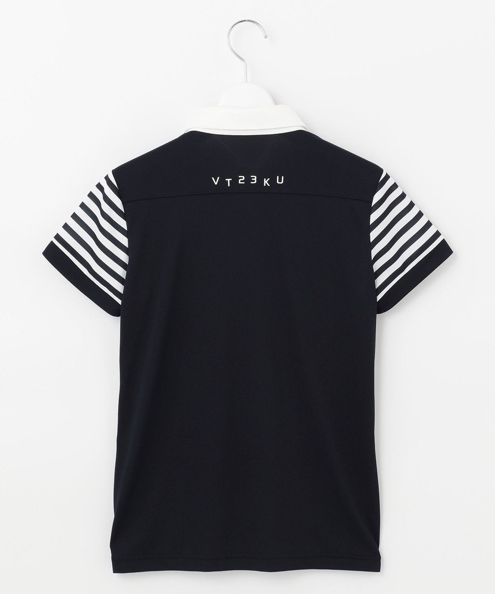 23区GOLF 【WOMEN】【吸水速乾】カノコ ボーダー半そで ポロシャツ 