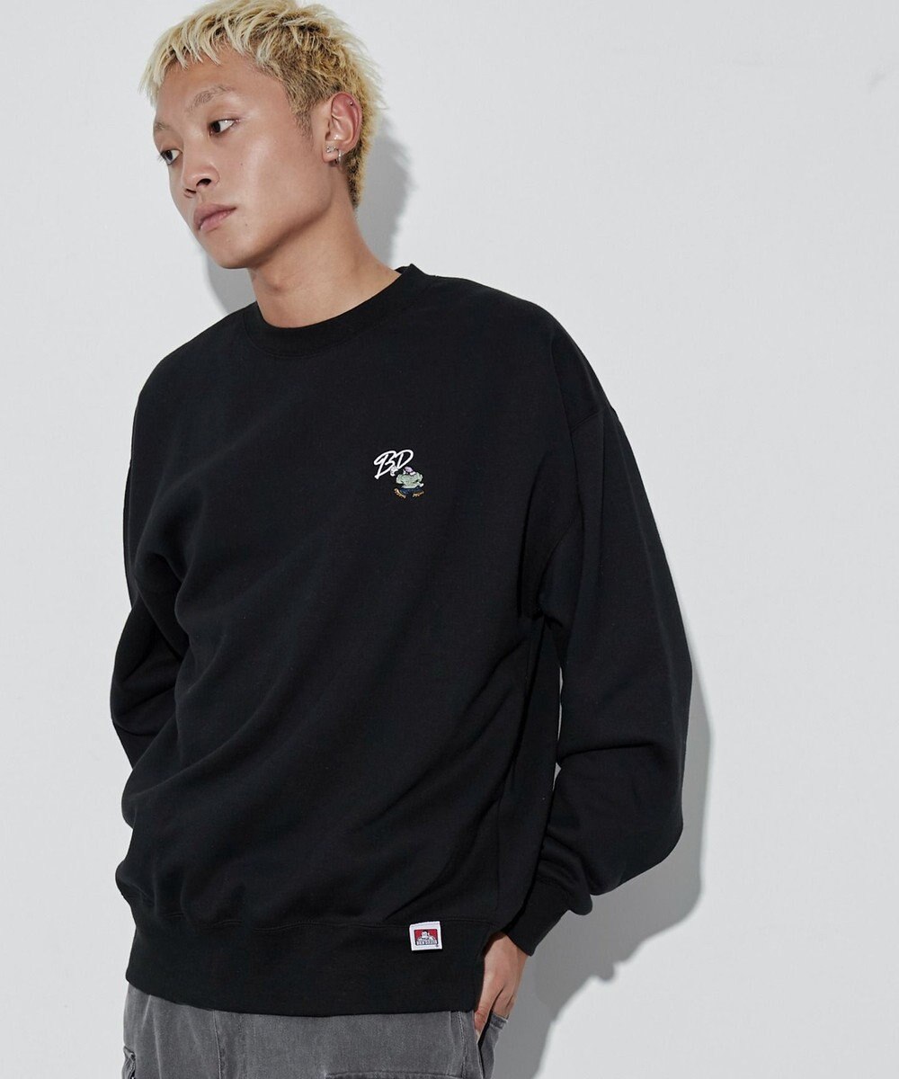 WEGO 【ユニセックス着用ITEM/裏起毛】別注BENDAVISワンポイントプルオーバー 