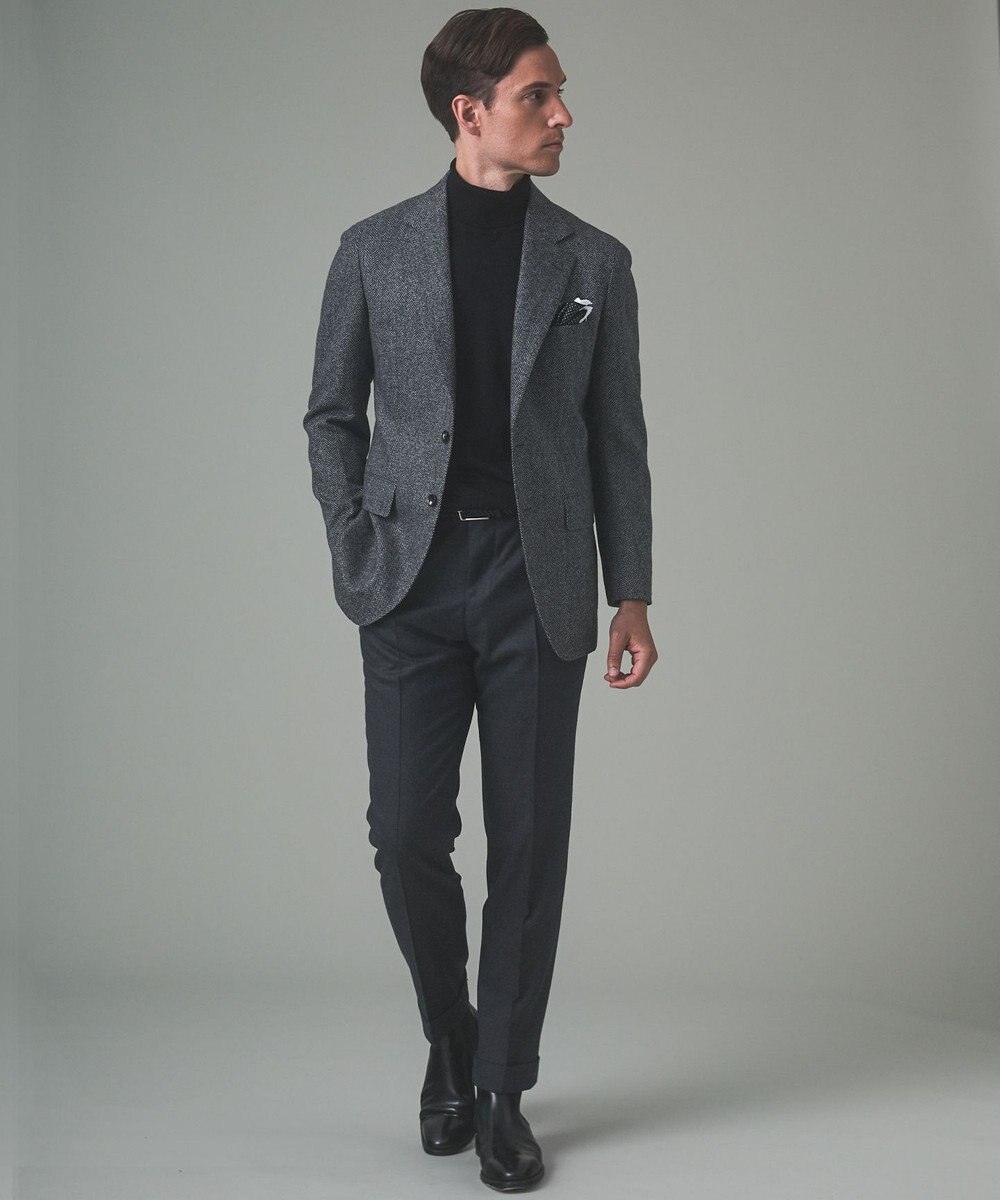 GOTAIRIKU 新色追加【一部ストレッチ】カシミヤブレンド 定番ツイードジャケット(25年モデル) 