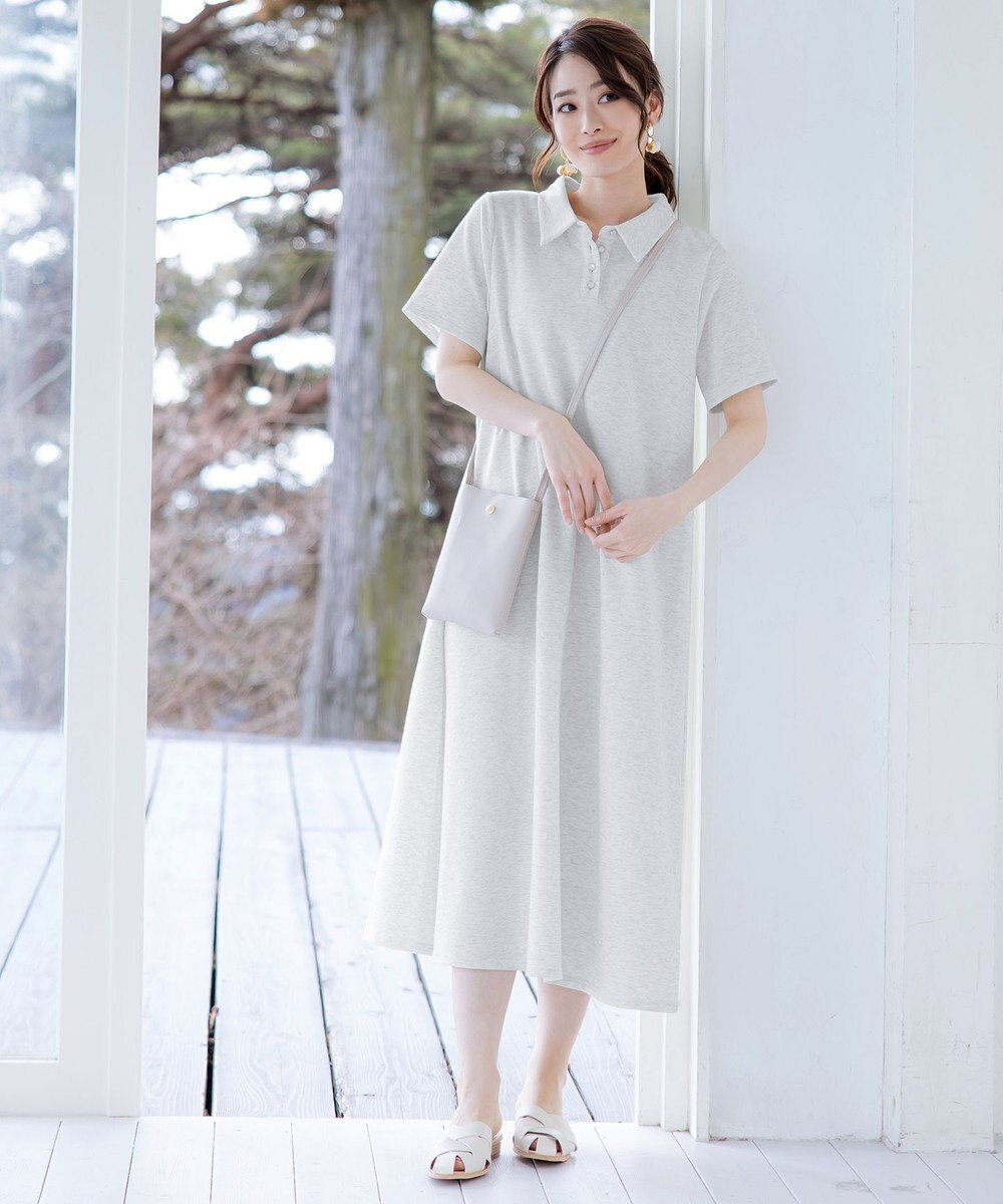 Tiaclasse 【洗える】ポロシャツワンピース 