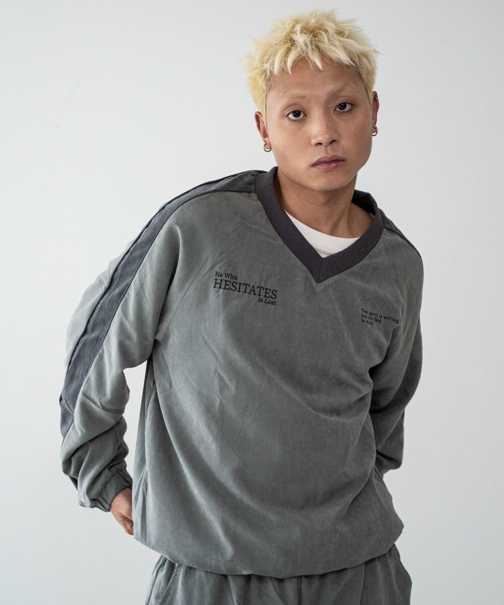 WEGO ミリタリーVネックラインプルオーバー 