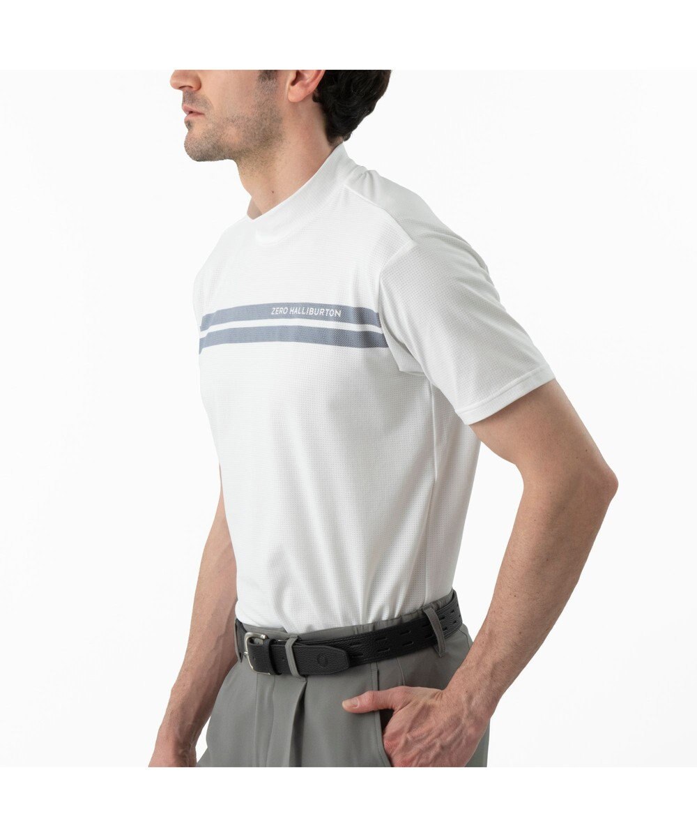 ZERO HALLIBURTON 通気性抜群 コンフォートモックネックTシャツ ZHG-M6S7d 85194 