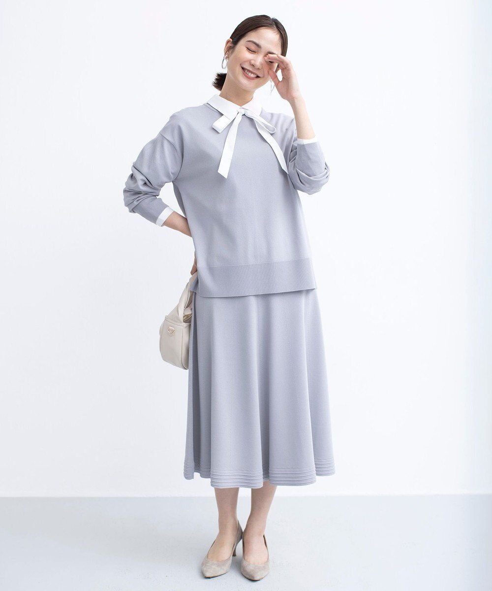 組曲 【セットアップ着用可・WEB限定カラーあり】MINA ニットフレアスカート 
