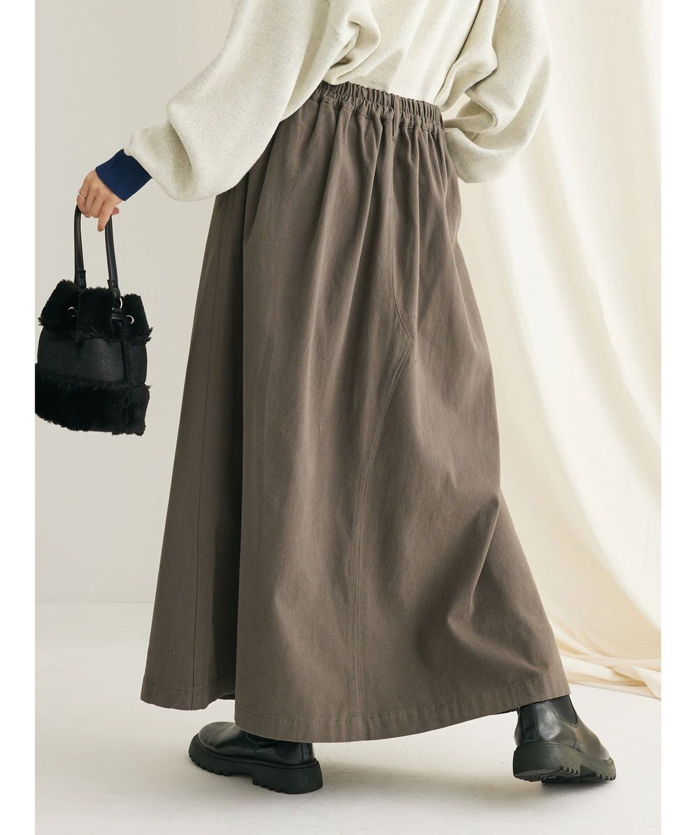 CRAFT STANDARD BOUTIQUE 綿ピーチカーゴスカート 