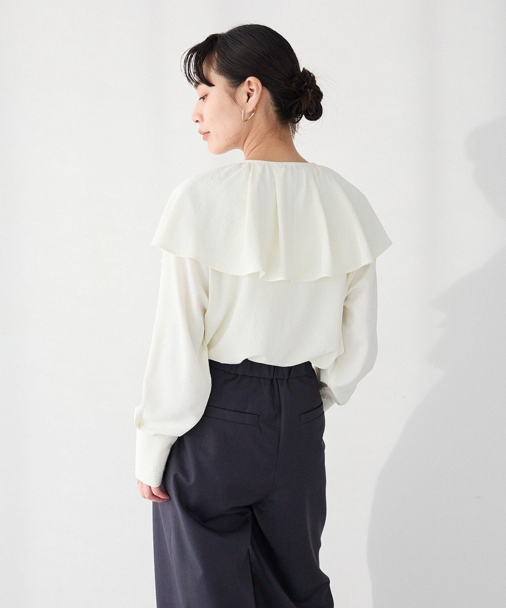 CRAFT STANDARD BOUTIQUE ＜セレモニー＞着脱可能/2WAYフリルカラーブラウス 