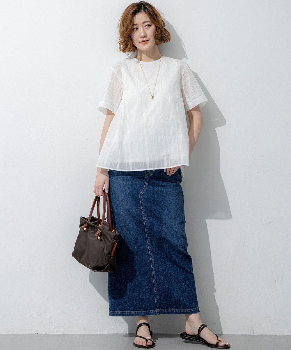 23区 23区DENIM Iライン デニムスカート 