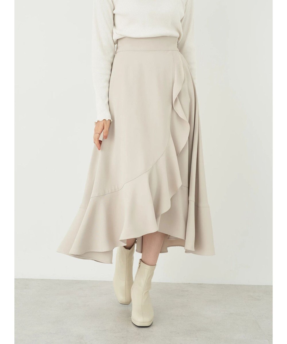 earth music&ecology ラッフルフリルイレヘムスカート 