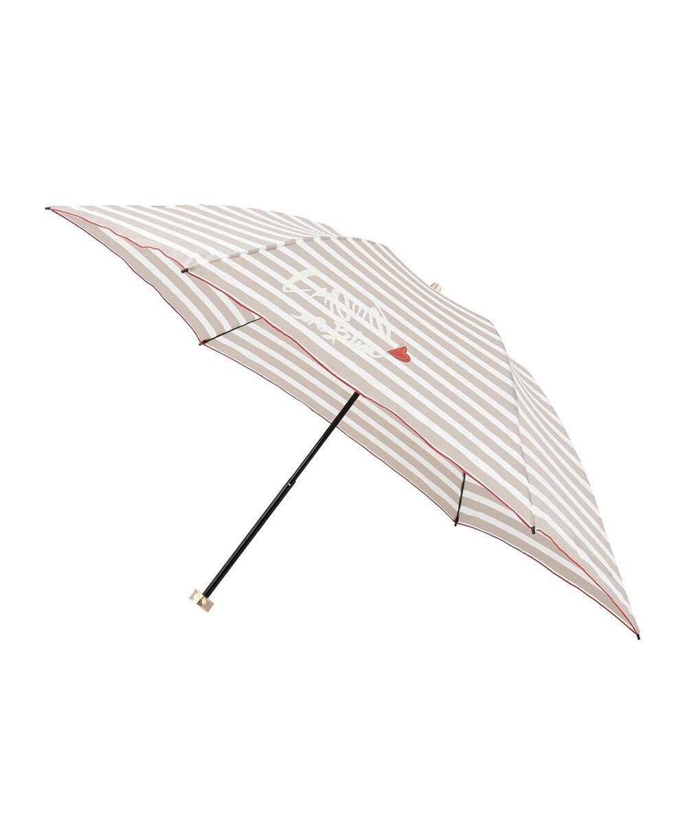 MOONBAT LANVIN en Bleu 折りたたみ傘 ボーダー 