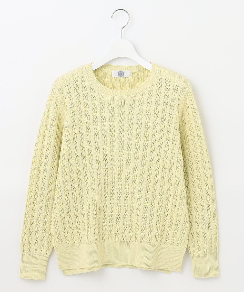 J.PRESS LADIES L 【洗える】 ギザマーセライズコットン ニット 