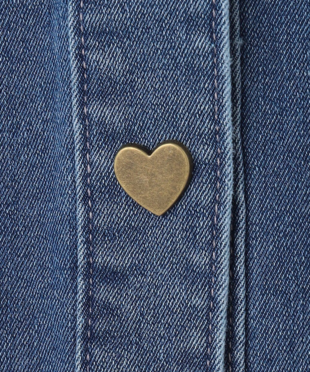 ANY KIDS フリル 襟付き デニム ジャケット 