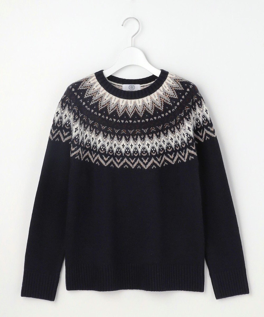 J.PRESS LADIES FAIR ISLE ラウンドネック ニット 