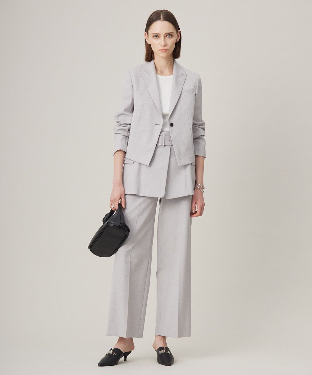 ICB 【接触冷感・UVケア・撥水・洗える】LooseWeave クロップドジャケット 