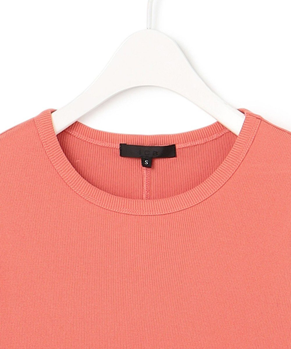 ICB 【洗える】Rib 5分袖 カットソー 