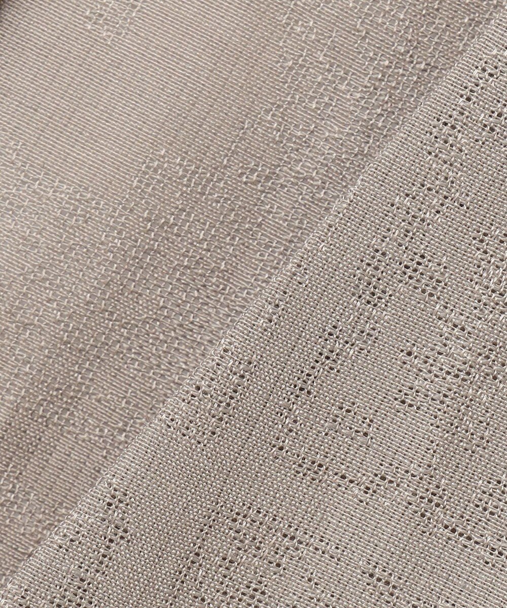 ICB 【日本製・洗える】ペイズリーレノクロス ノーカラージャケット 