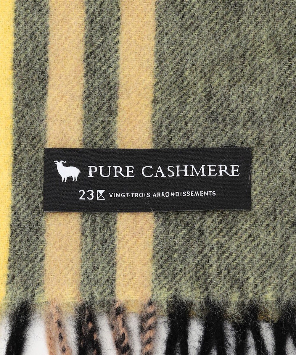 23区 カシミヤ チェック マフラー 