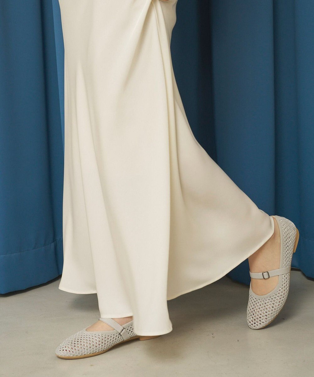 steppi ラウンド メッシュ バレエパンプス 