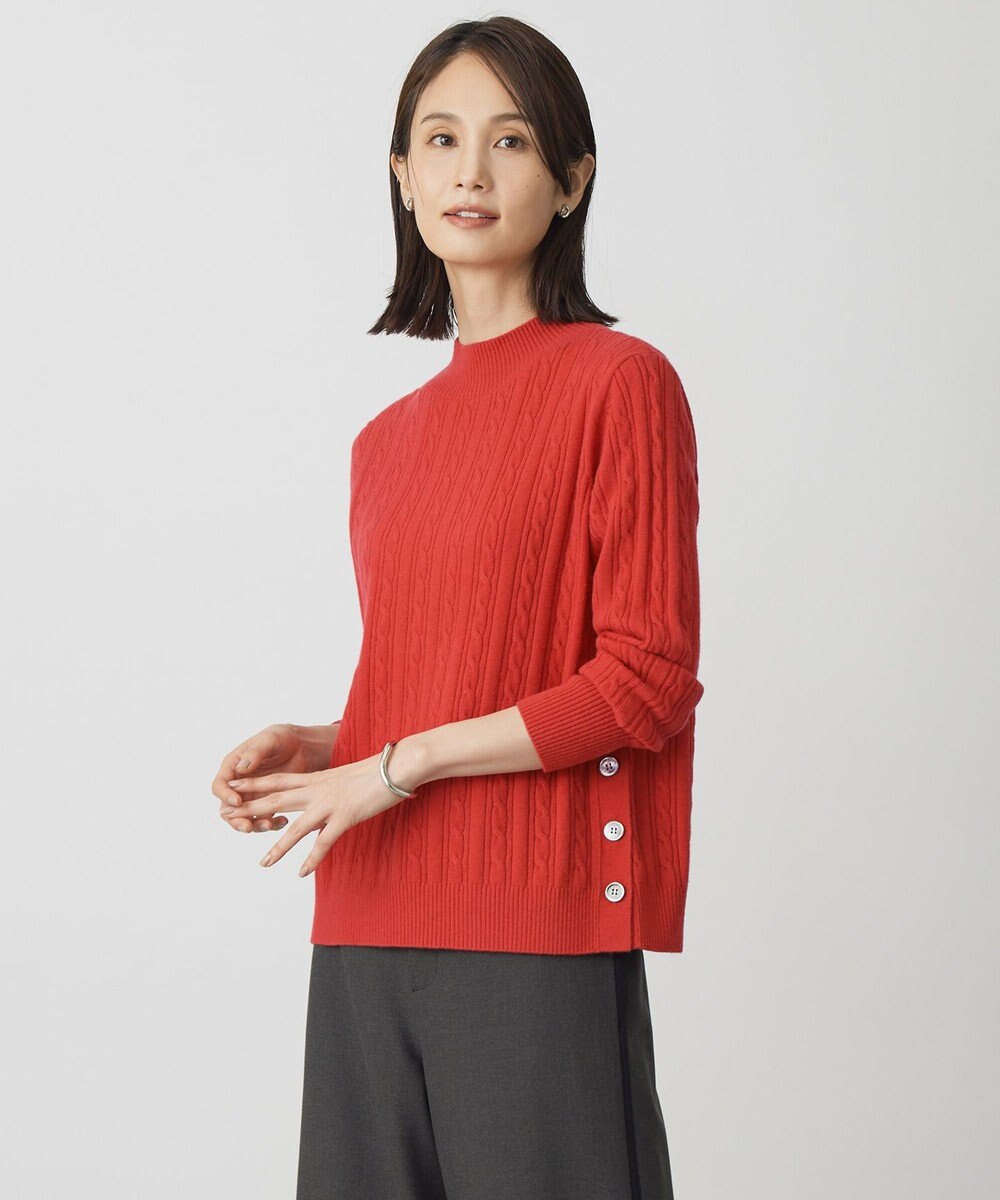 J.PRESS LADIES L WOOL BLEND AIR ハイネック ニット 