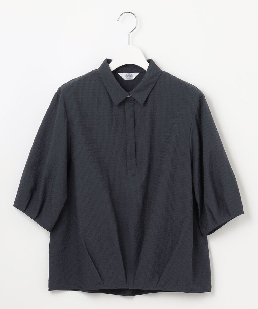 J.PRESS LADIES S 【洗える】アセテートレーヨンコットンチェック シャツカラー ブラウス 