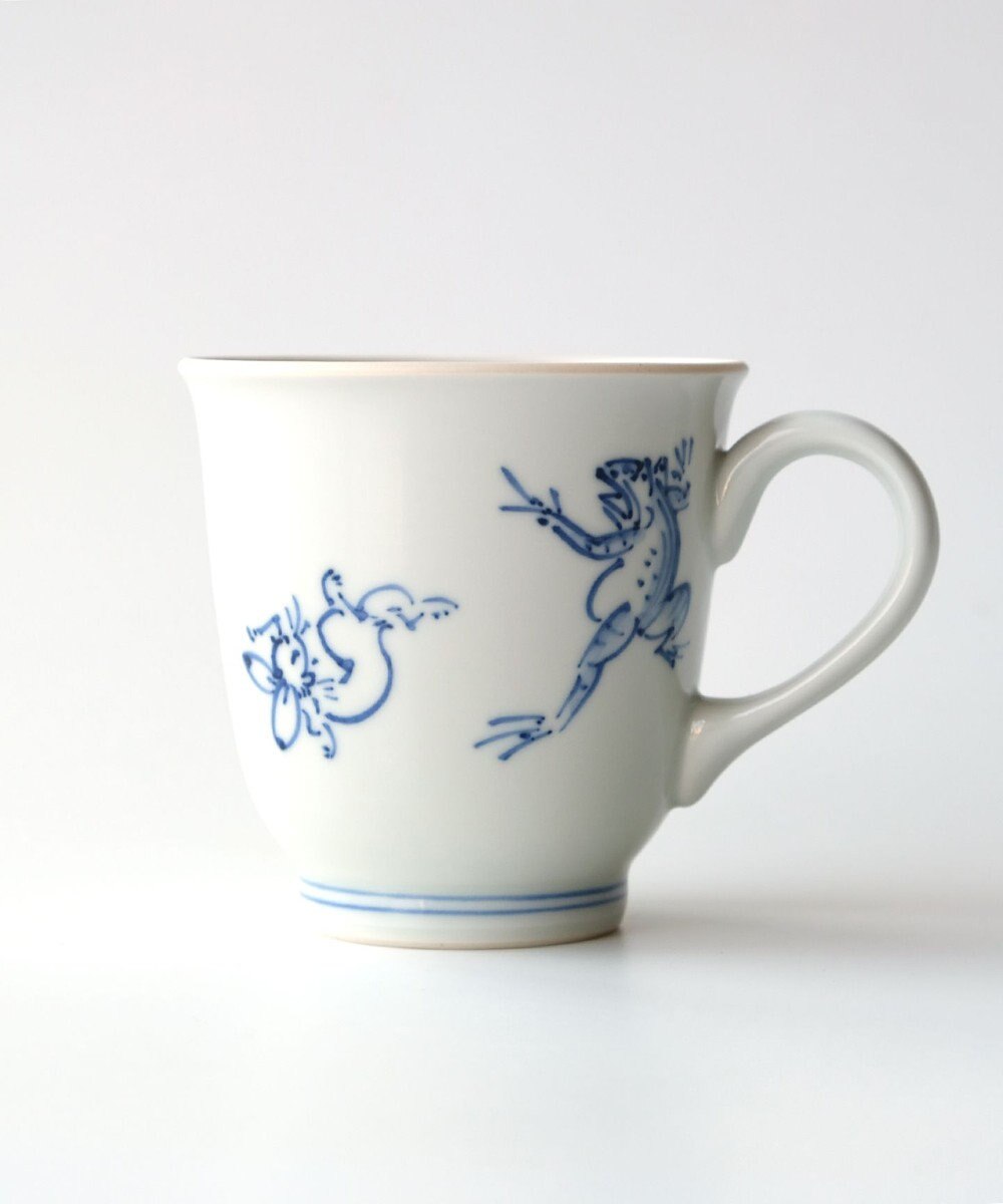 たち吉 【たち吉】鳥獣戯画 マグ 染付〈1個〉 京焼・清水焼 