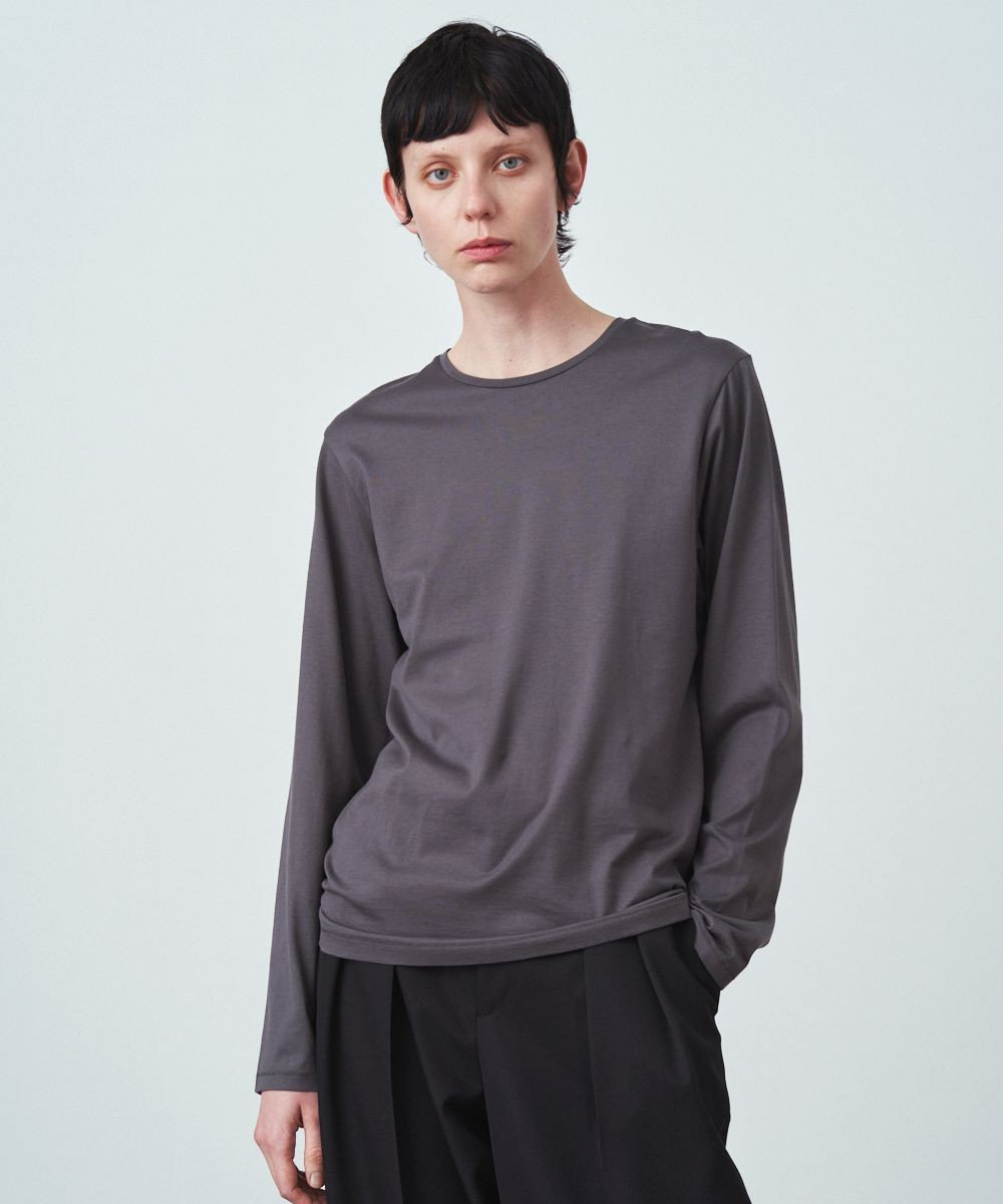 ATON SUVIN60/2 | パーフェクト L/S Tシャツ CHARCOAL GRAY
