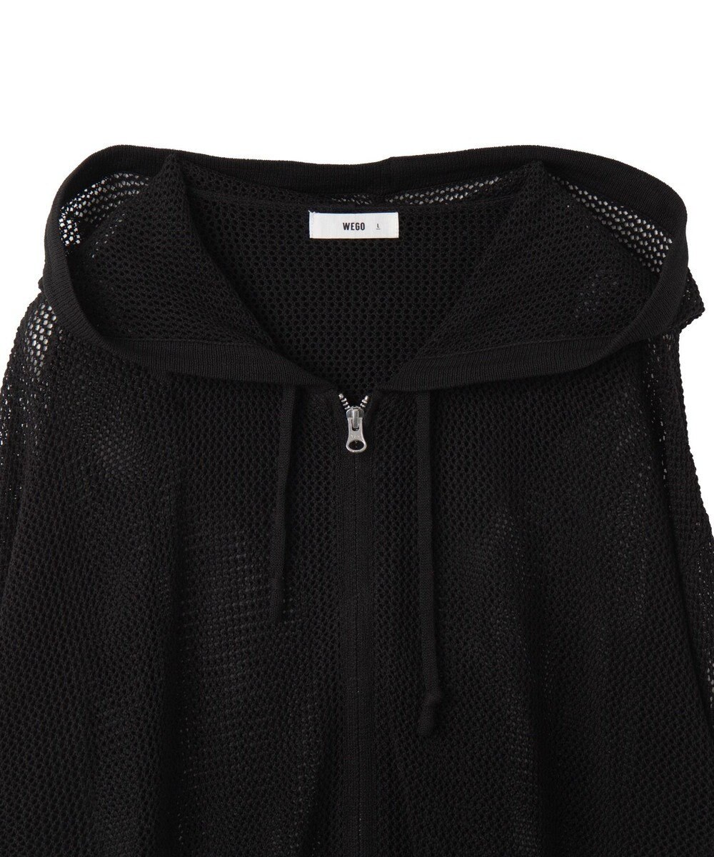 WEGO 【ユニセックス着用ITEM】メッシュニットZIPパーカー 