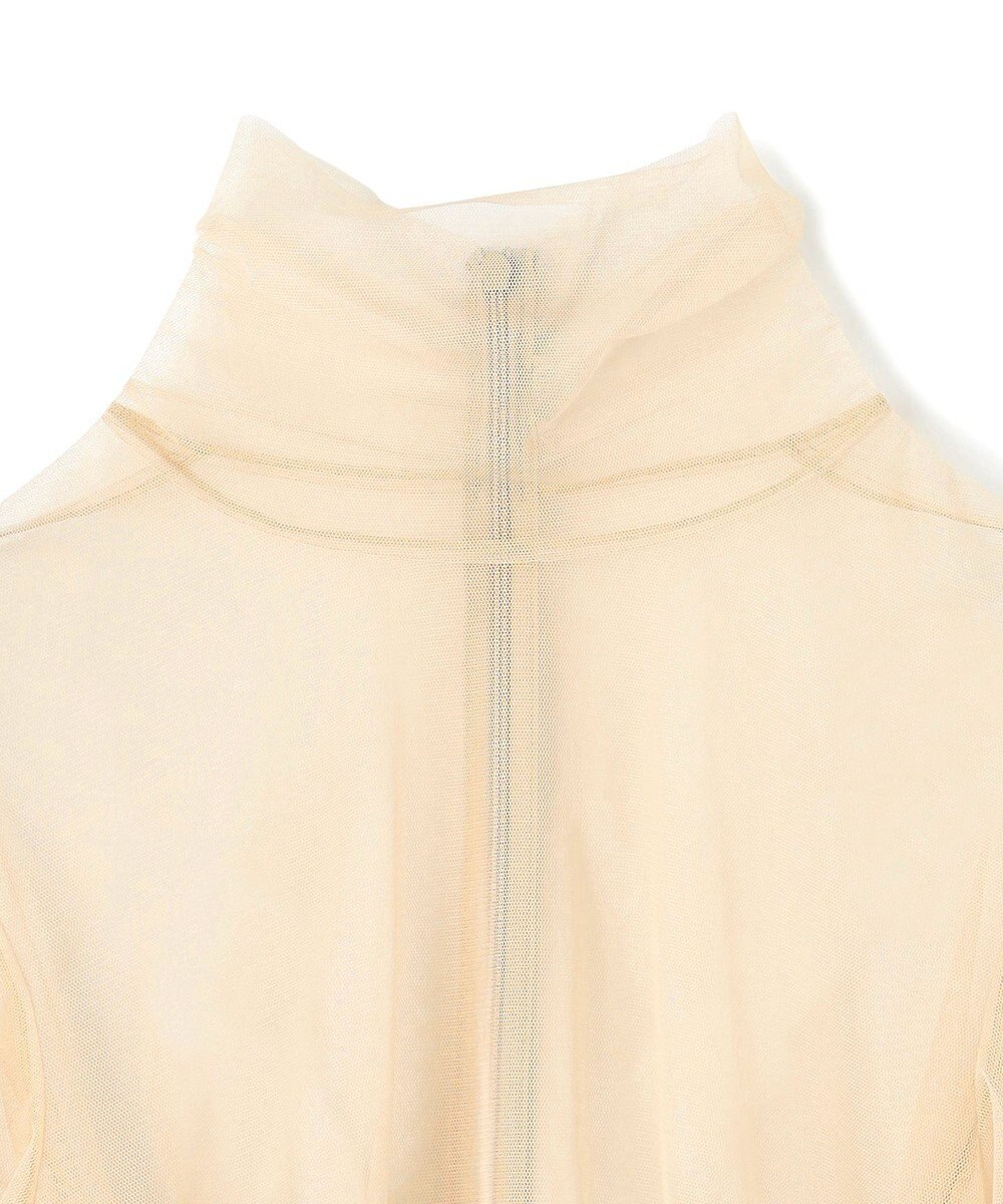 BEIGE， 【洗える・Precious 7月号掲載】TAMARIX / ストレッチチュールハイネックブラウス 