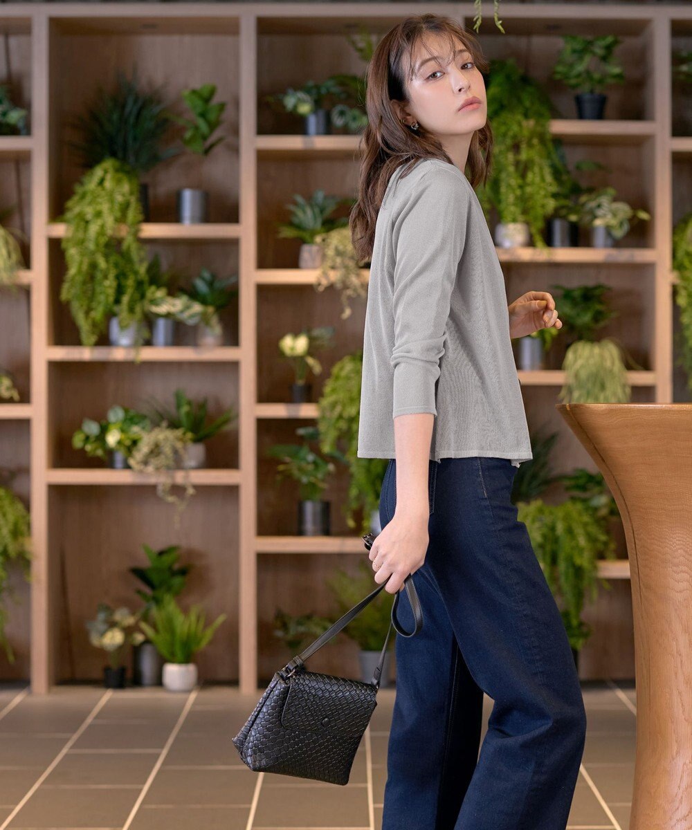 Tiaclasse L 【小倉優子さん着用・UVケア・接触冷感】ショートトッパーカーディガン 