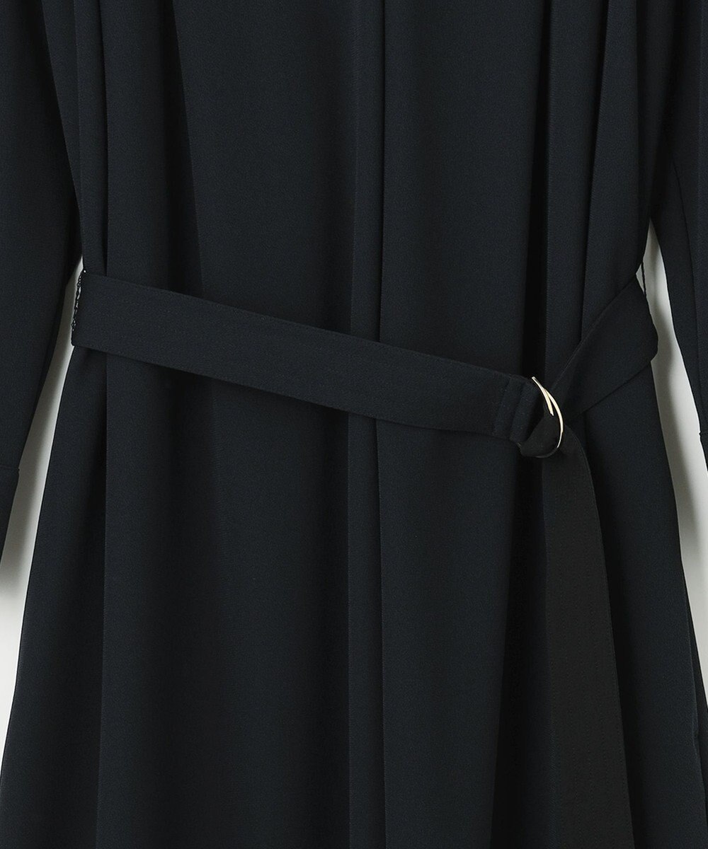 自由区 【洗える】アムンゼンジャージー Vネックワンピース 