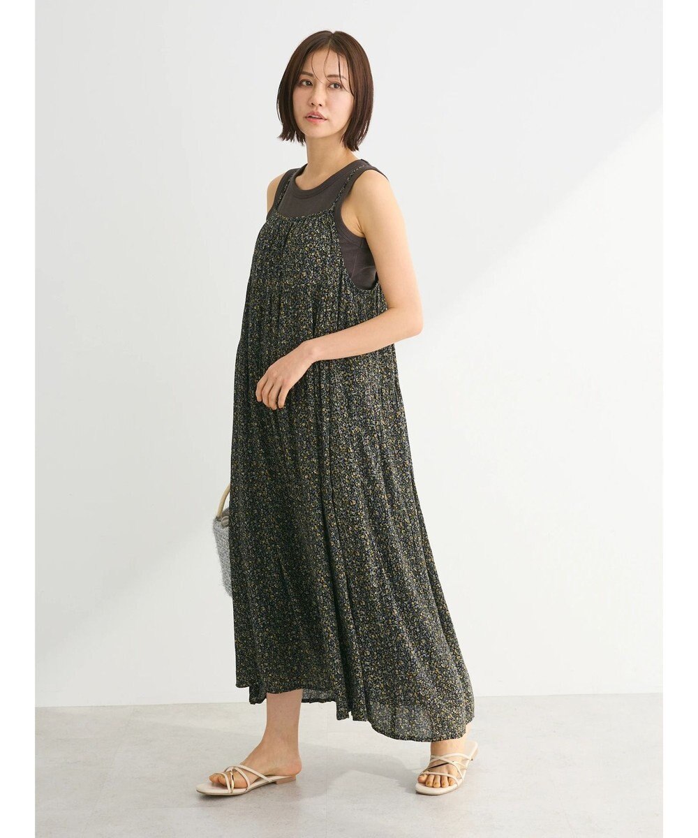 Green Parks 楊柳クレープボリュームキャミワンピース 