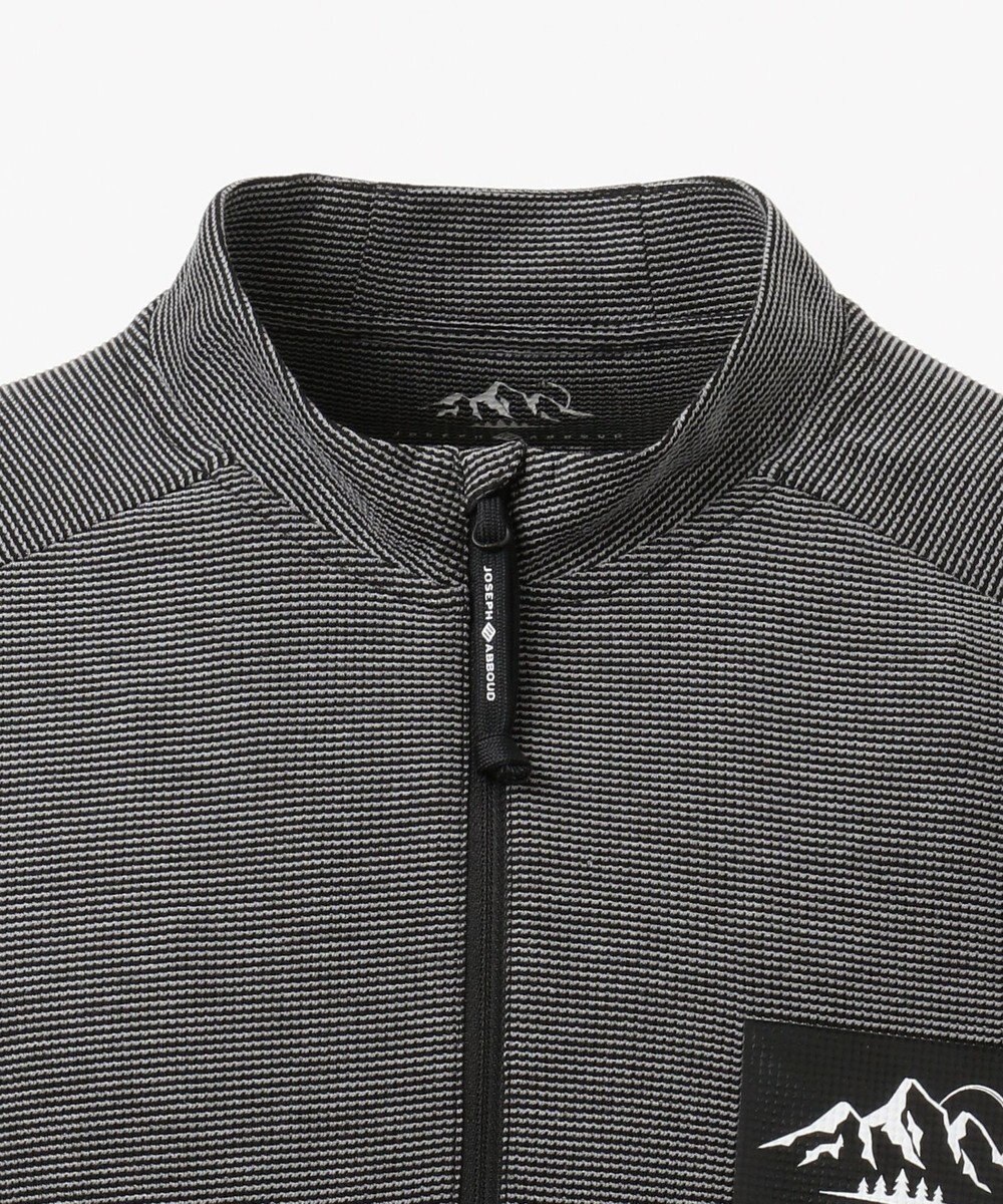 JOSEPH ABBOUD MOUNTAIN デルタメッシュ ハーフZIPカットソー 