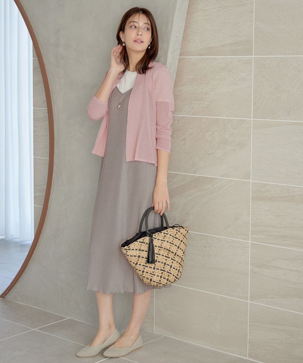 Tiaclasse 【小倉優子さん着用・UVケア・接触冷感】ショートトッパーカーディガン 