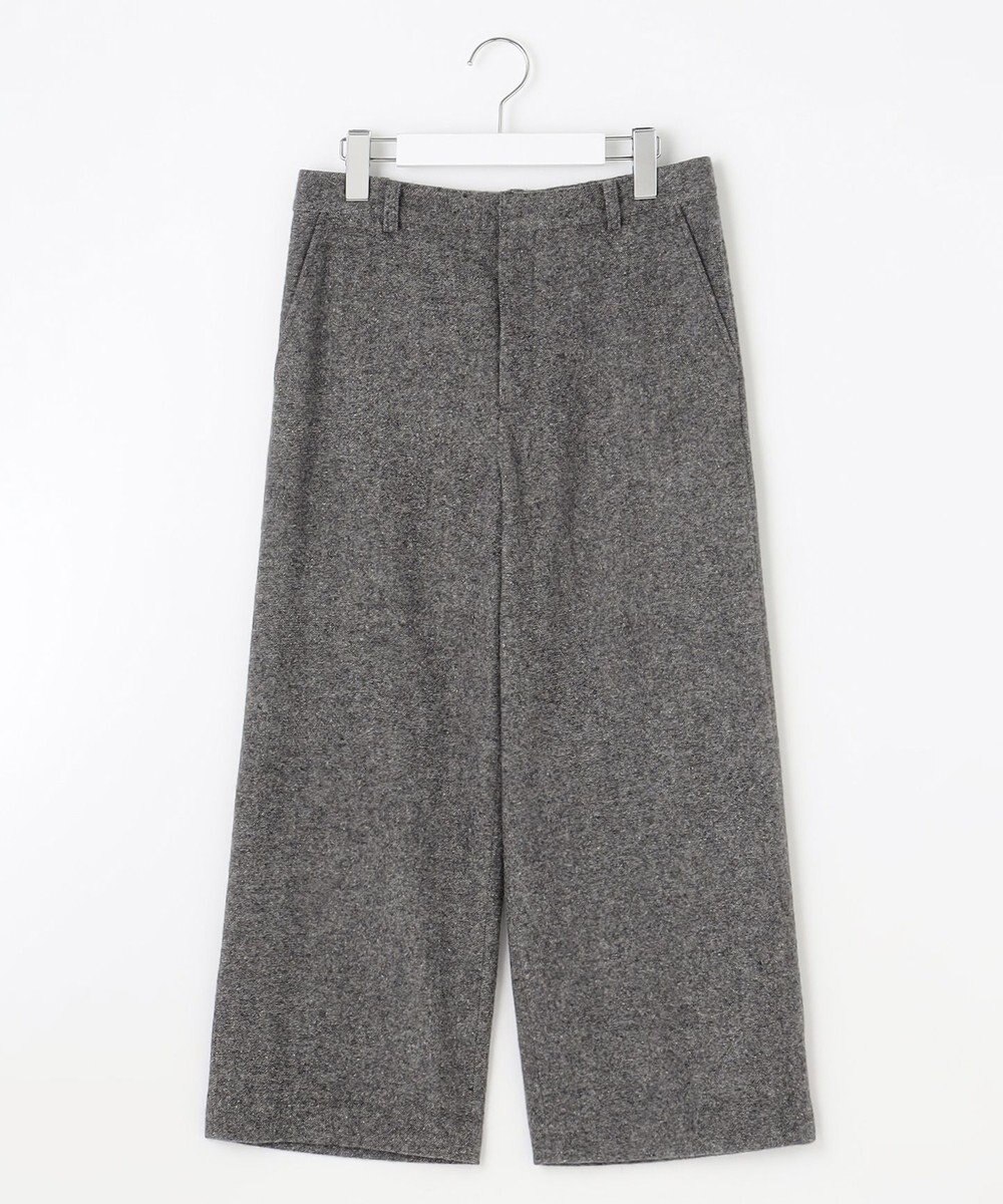 J.PRESS LADIES シルクネップ ツイード セミワイド パンツ 