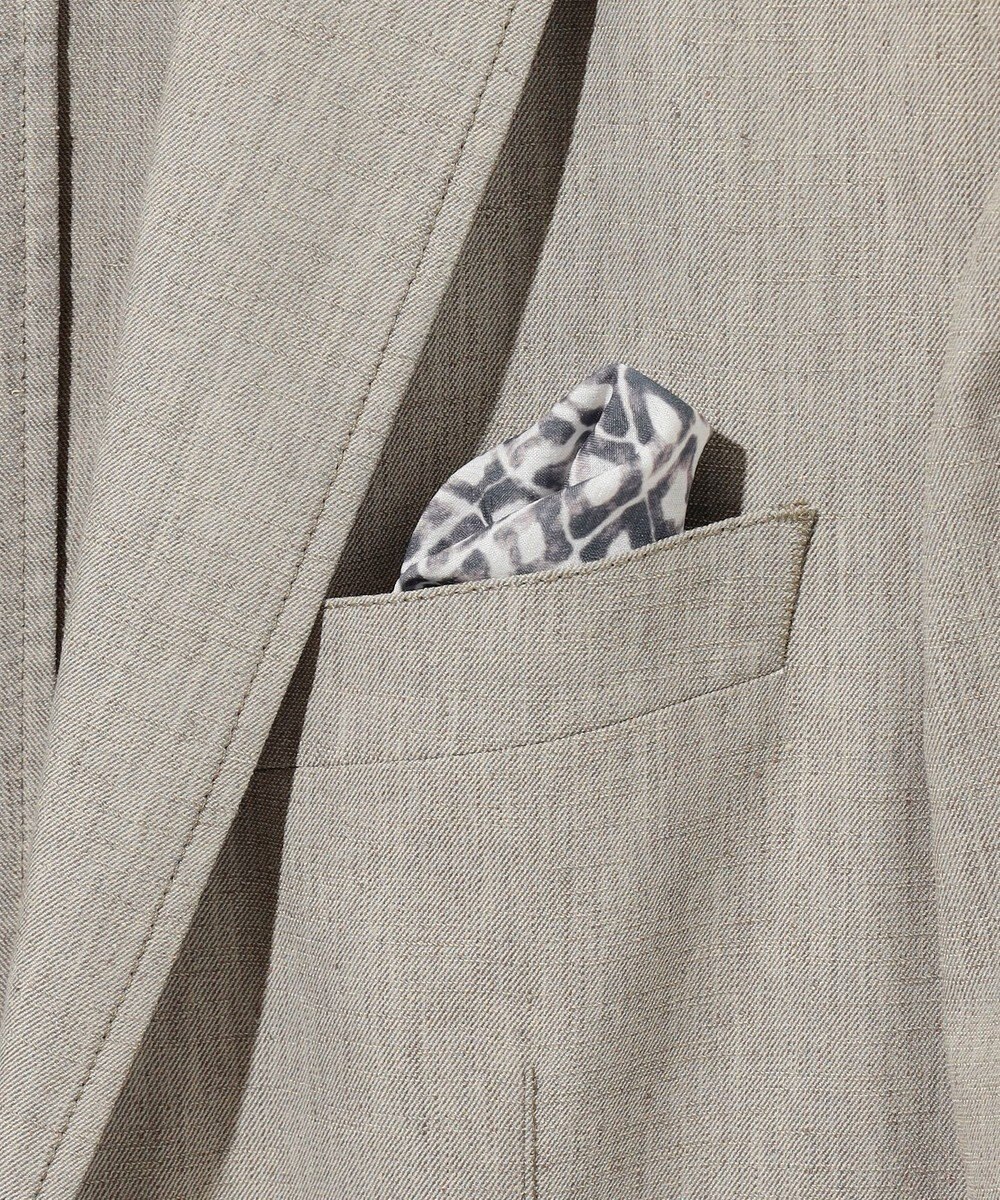 JOSEPH ABBOUD 【キングサイズ・清涼/ストレッチ】ストレッチリネンシャンブレー ジャケット 