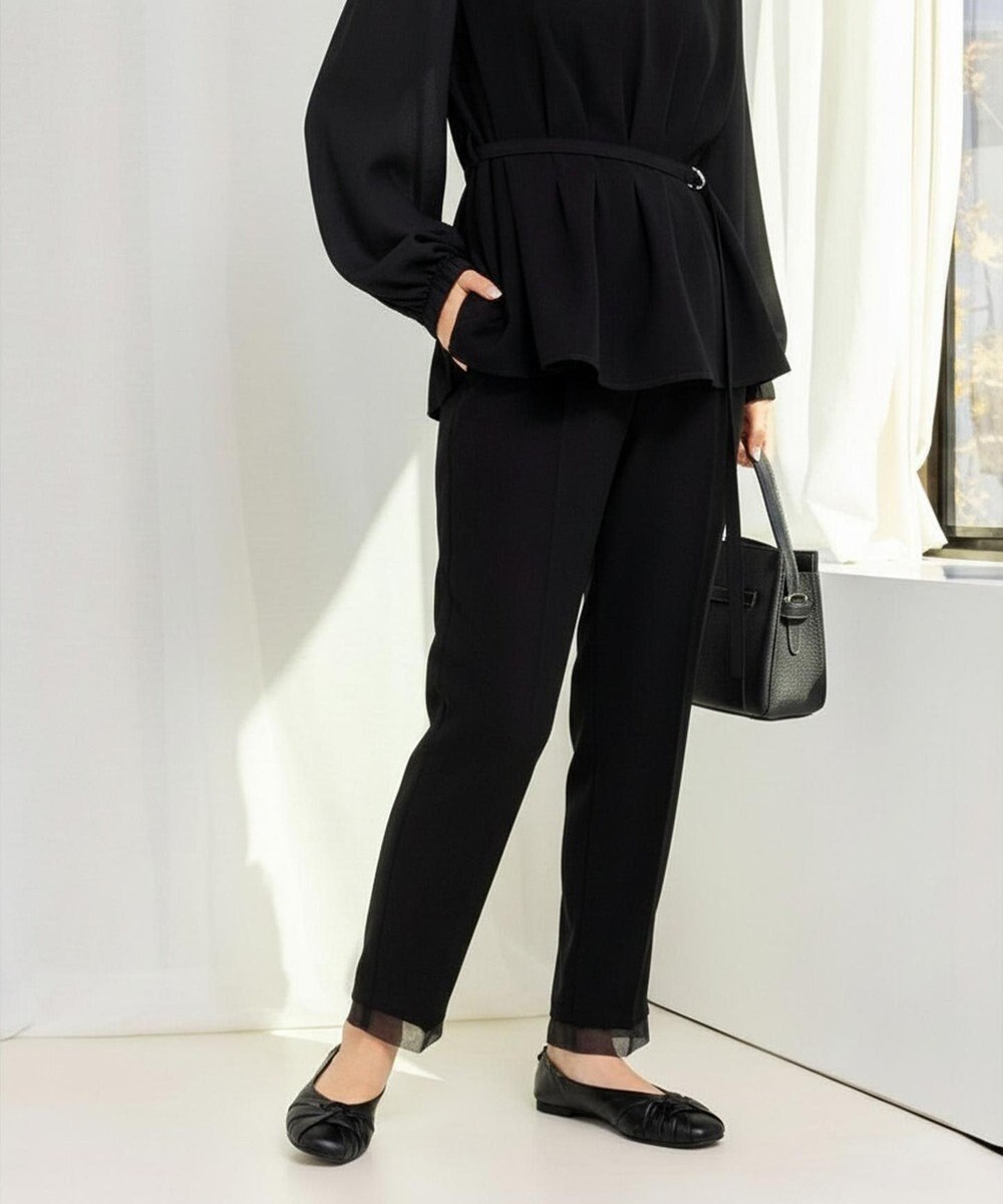 nouvelleRobe Oū 【本革・高反発】Square スクエアトゥ メッシュモチーフパンプス 