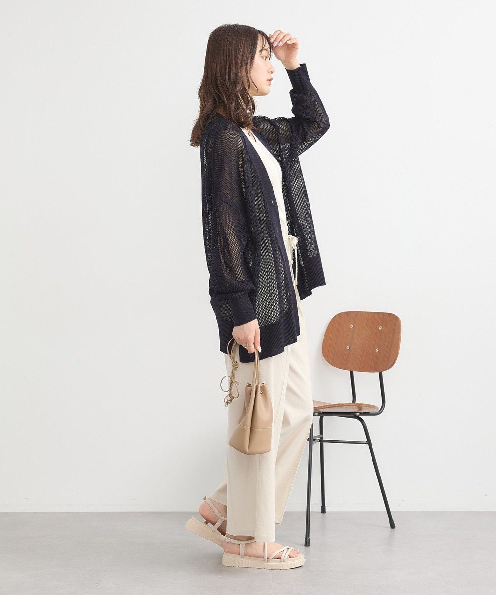 earth music&ecology メッシュルーズカーディガン 