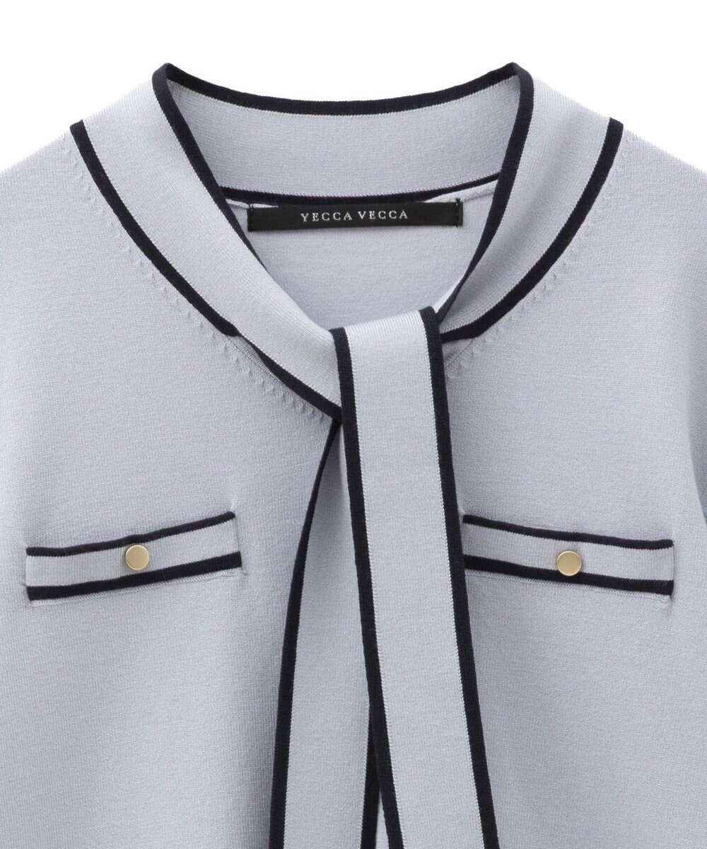 YECCA VECCA 配色ボウタイニット 