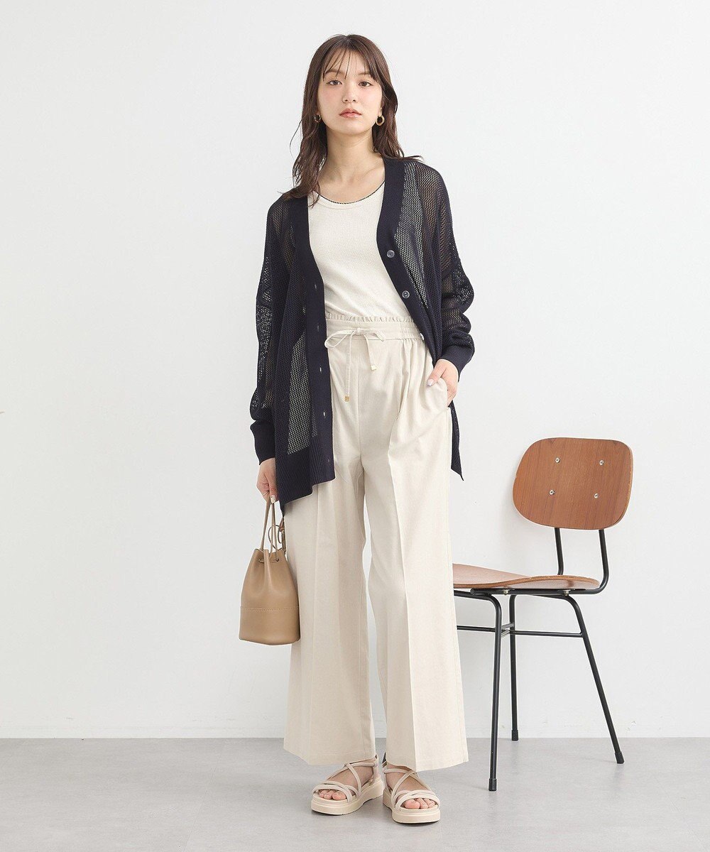 earth music&ecology メッシュルーズカーディガン 