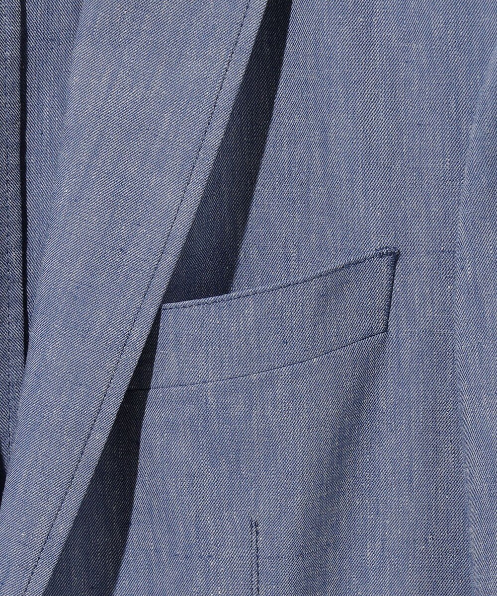 JOSEPH ABBOUD 【清涼/ストレッチ】ストレッチリネンシャンブレー ジャケット 