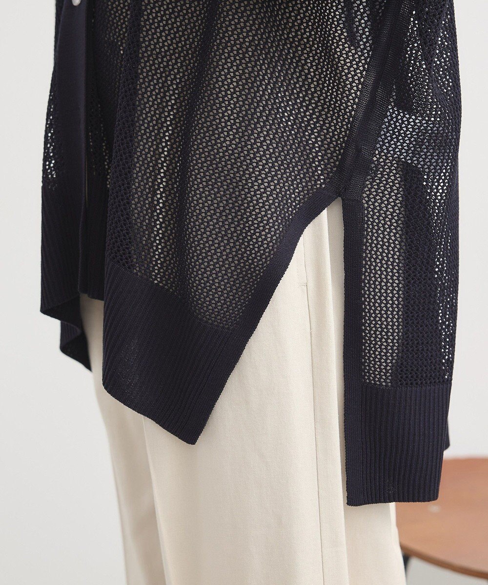 earth music&ecology メッシュルーズカーディガン 