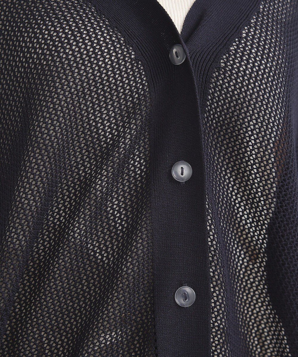 earth music&ecology メッシュルーズカーディガン 