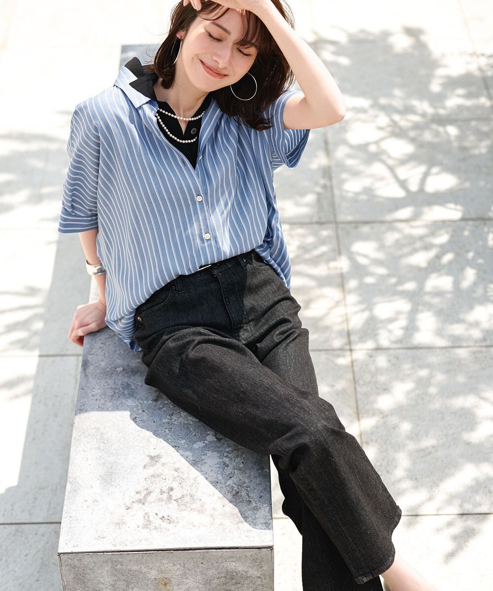 UNFILO L 【UNFILO DENIM】撥水ストレッチ テーパードデニム 